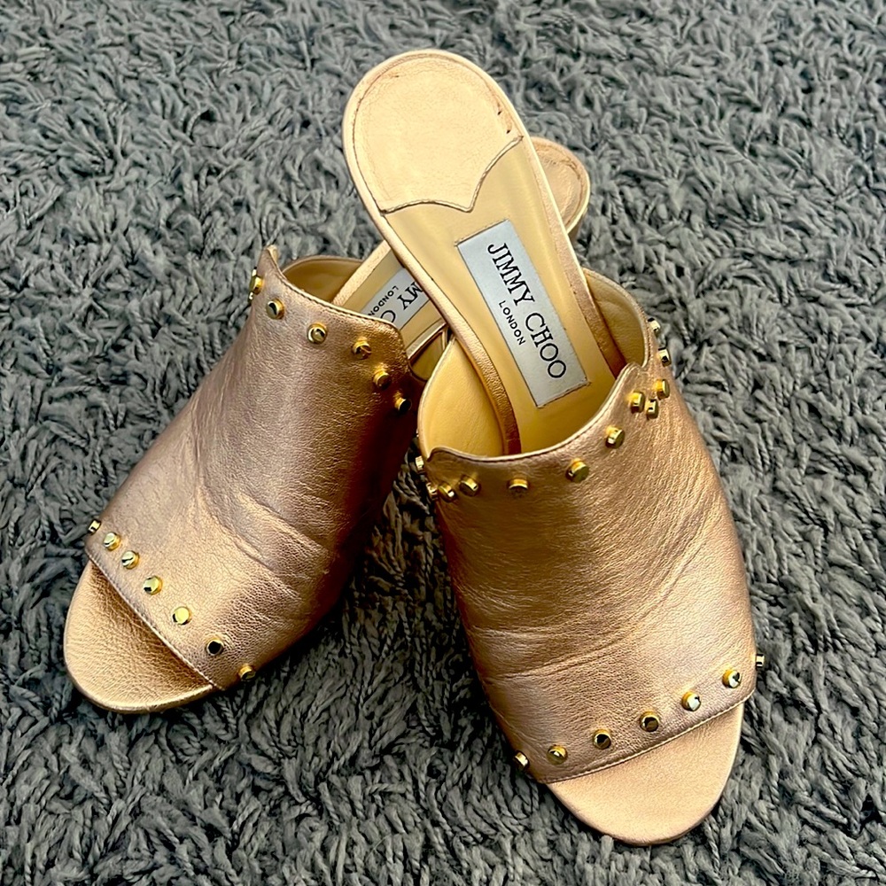 Rose Gold Jimmy Choo Shoes size 39.5